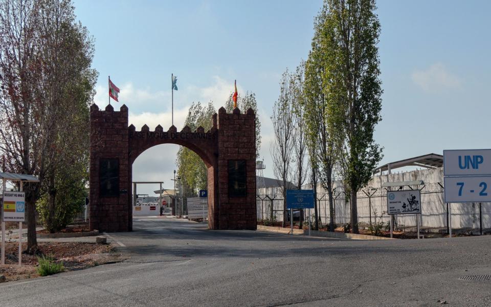 The entrance to the UN base in the Ebel El Saqi Marjeyoun District of southern Lebanon