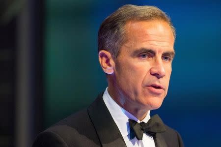 Bank of England Governor Mark Carney speaks at a dinner at LLoyd's of London, September 29, 2015. REUTERS/Dominic Lipinski/Pool