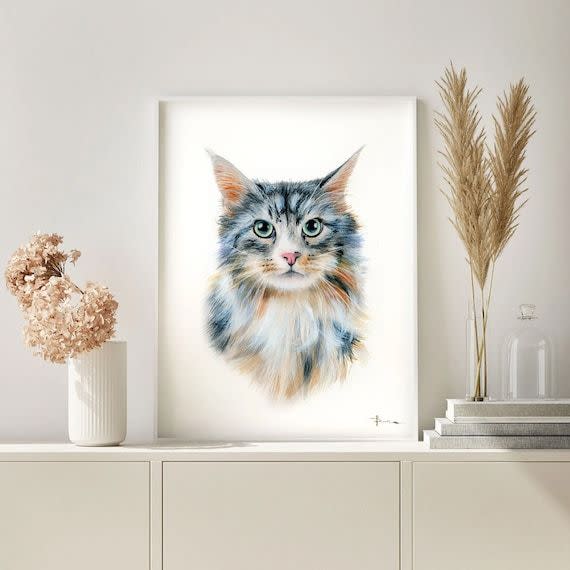 Custom Watercolor Pet Portrait