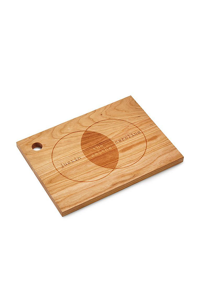 Personalized Venn Diagram Cutting Board