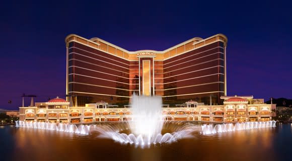 Rendering of the front of Wynn Palace in Macau.