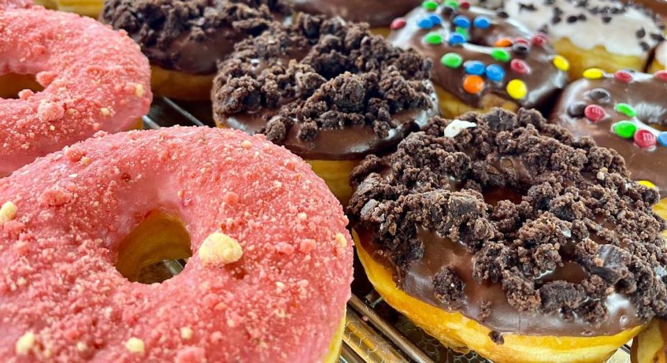 OMG Donuts & Bakery in Concord is about a five minute drive away from Charlotte Motor Speedway.