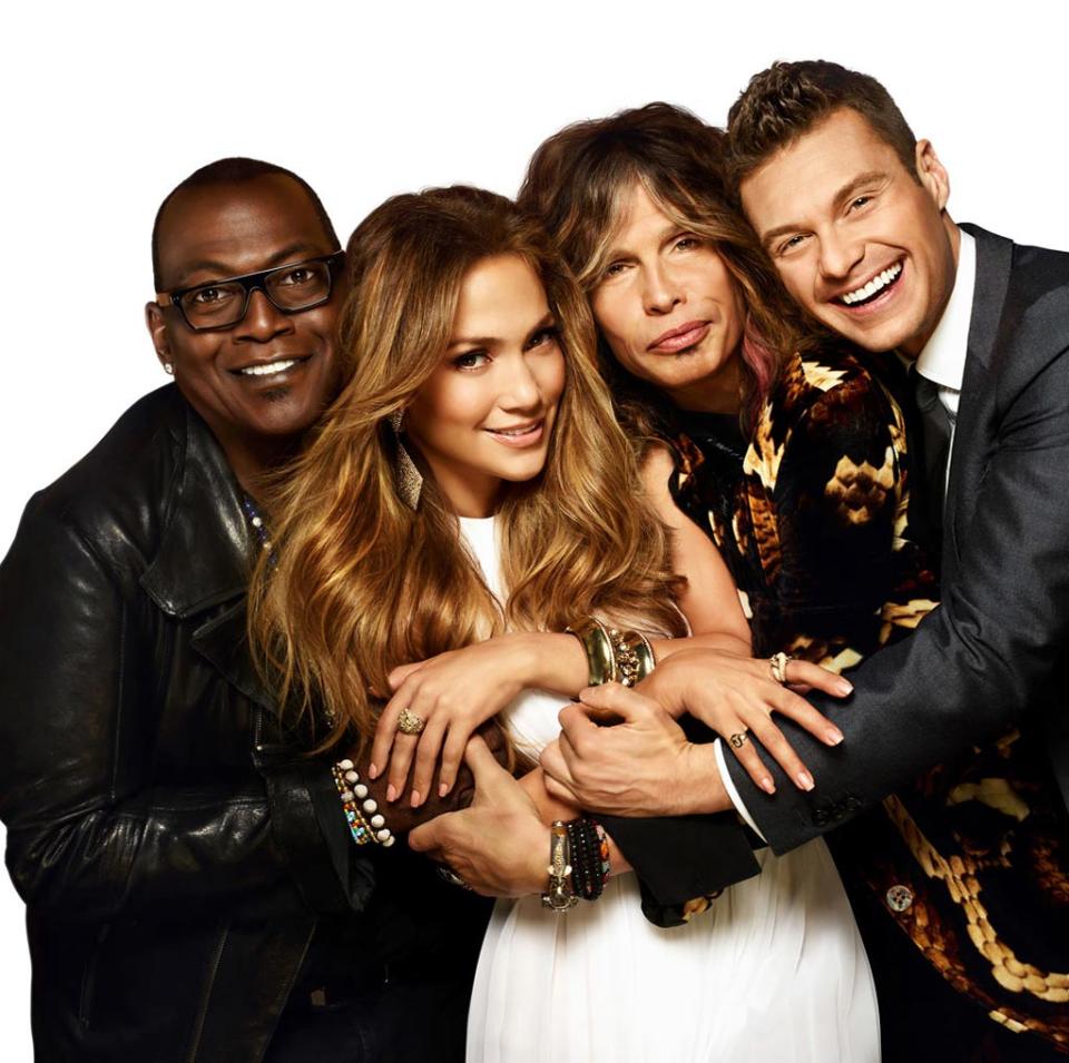 Randy Jackson, Jennifer Lopez, Steven Tyler and Ryan Seacrest in Season 11 of "American Idol."