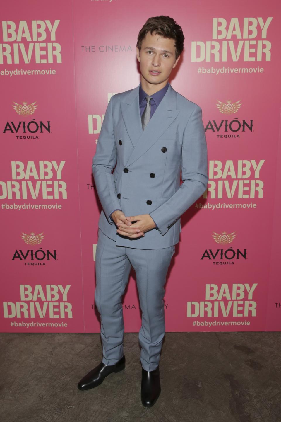 HIT: Ansel Elgort at the Baby Driver premiere