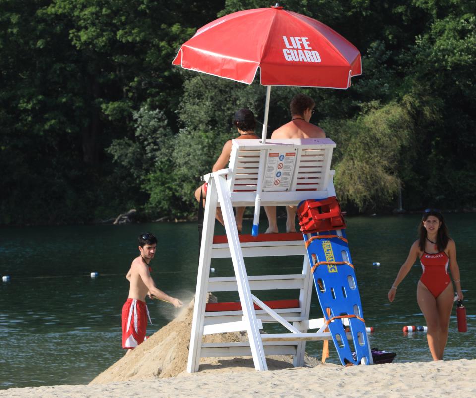 Lifeguards on duty at Red Wing Park in Hopewell Junction on June 17, 2024.