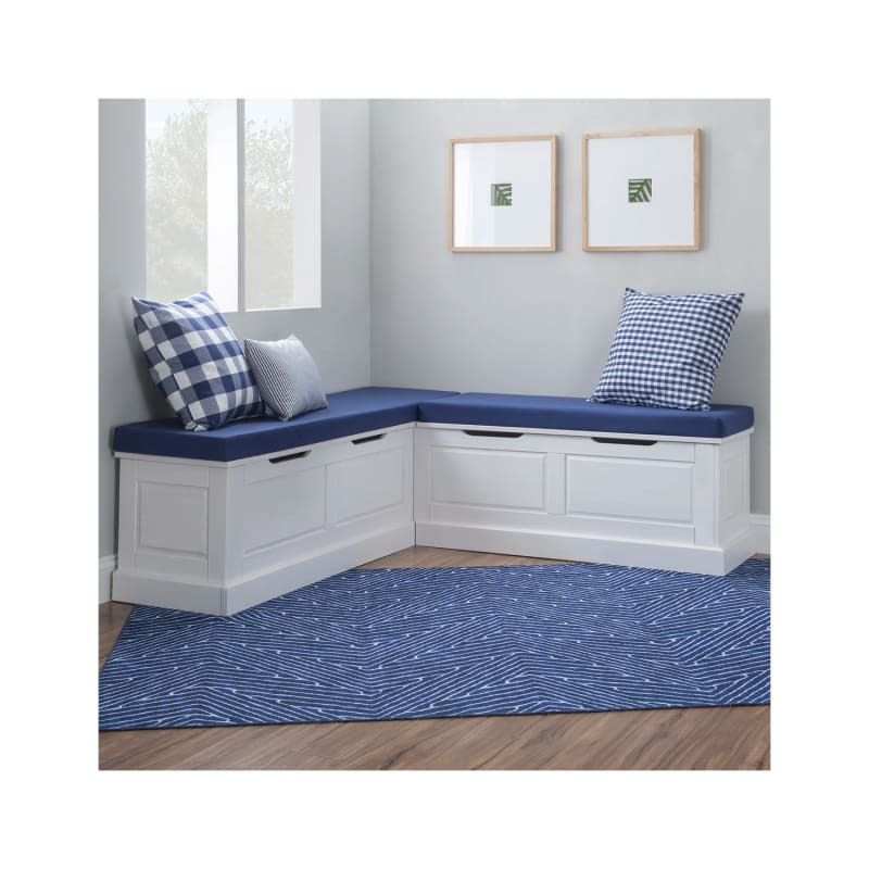 Lark Manor Corner Bench with Storage