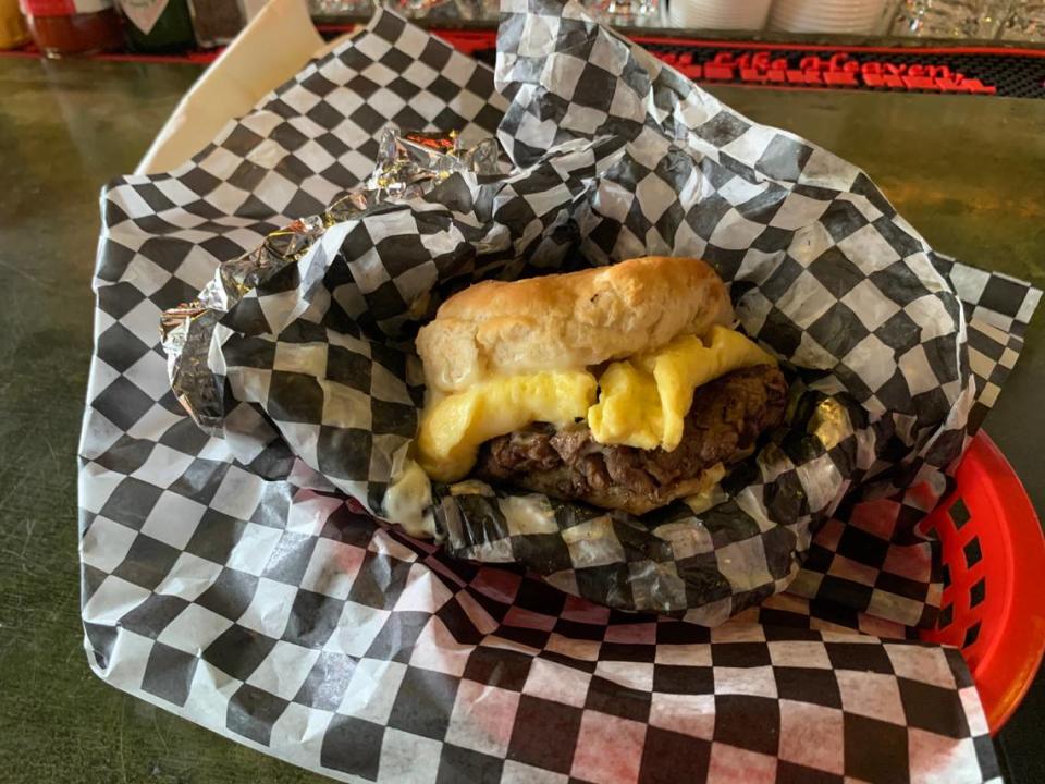 At Jack Beagles, a steak, egg and cheese sandwich is just $4.50. 