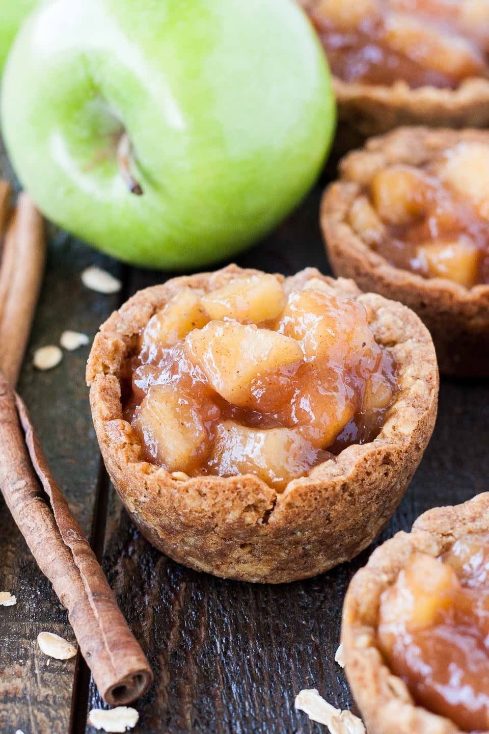 <p>Warning: It's impossible to have just one of these <a href="https://livforcake.com/apple-crisp-cookie-cups/" rel="nofollow noopener" target="_blank" data-ylk="slk:apple treats;elm:context_link;itc:0;sec:content-canvas" class="link ">apple treats</a>. You'll definitely be indulging in two at a time—maybe even three!</p><p><strong>Get the recipe at <a href="https://livforcake.com/apple-crisp-cookie-cups/" rel="nofollow noopener" target="_blank" data-ylk="slk:Liv for Cake;elm:context_link;itc:0;sec:content-canvas" class="link ">Liv for Cake</a>.</strong></p>