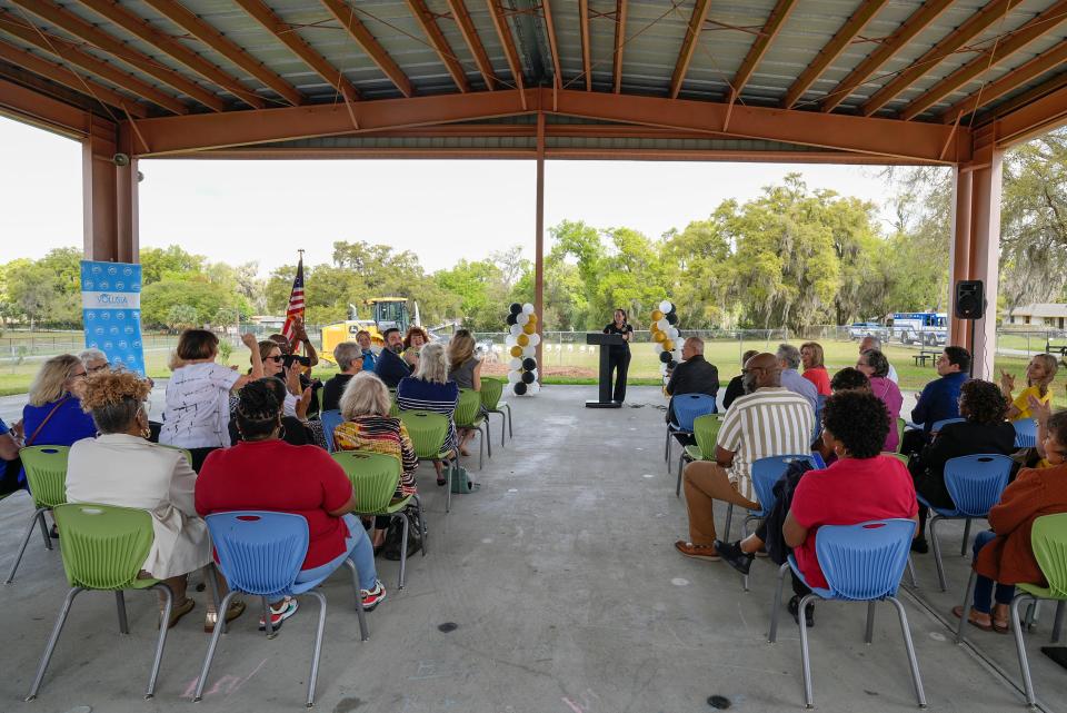 Groundbreaking ceremony for the Edith I. Starke Elementary rebuild, Friday, March 8, 2024.