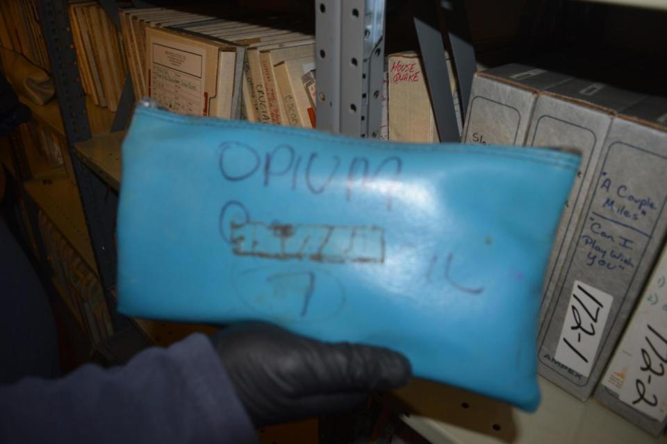 Images showed a ziplock bag with 'Opium' scrawled across it (COURTESY CARVER COUNTY)