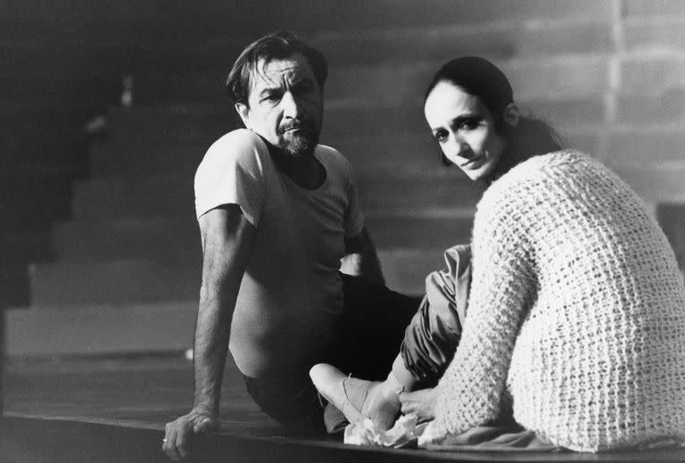 Retrato de escenario, una cumbre entre dos grandes: Maurice Béjart y Marcia Haydée, en Bruselas, 1982