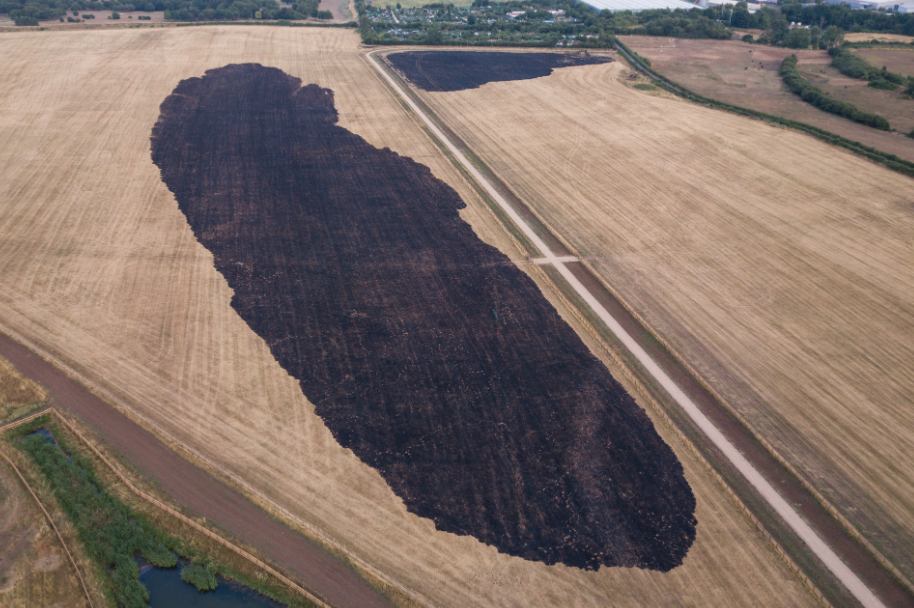 <em>Fields are reportedly being torched by bored teens on their summer holidays (SWNS)</em>