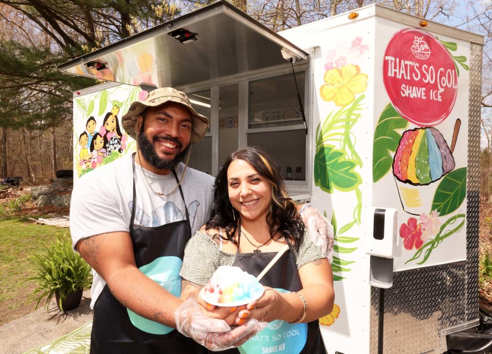 Alex Burrell and his wife Margarida Burrell are the owners of That's So Cool Shave Ice in Brockton.