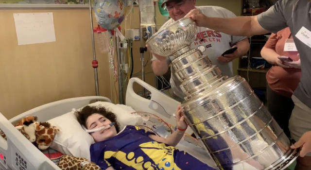 Stanley Cup surprises children at SSM Health Cardinal Glennon Children's  Hospital