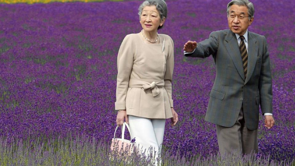 japanese emperor akihito r and empress