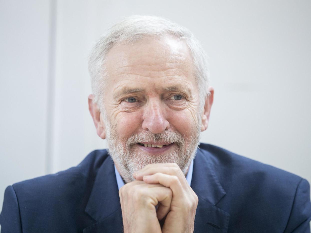 Corbyn said that Labour would concentrate on nationalising ‘the essentials’ first: PA