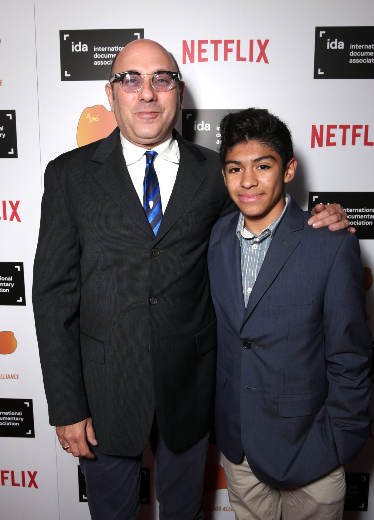 HOLLYWOOD, CA - DECEMBER 05:  Actor Willie Garson (L) and son Nathan Garson attend the 2015 IDA Awards at Paramount Studios on December 5, 2015 in Hollywood, California.  (Photo by Todd Williamson/Getty Images for International Documentary Association)