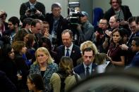 House Impeachment Manager Rep. Schiff (D-CA) speaks to the mediaas the Trump impeachment trial continues in Washington.