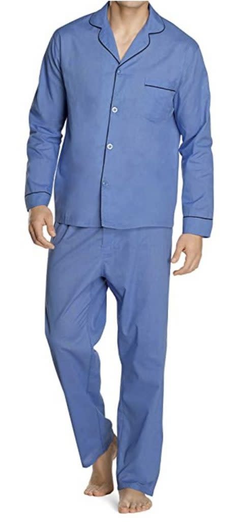 Hanes Men's Long John Sleep Pajamas, 2-Piece Set - Macy's