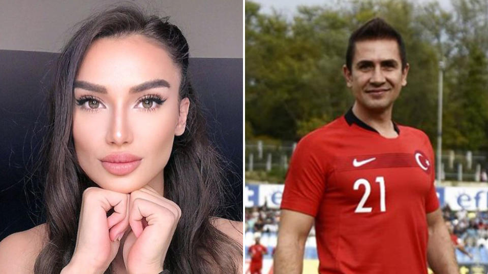 Yağmur Asik (left) and Emre Asik (right) were in the middle of a divorce. They have three children.