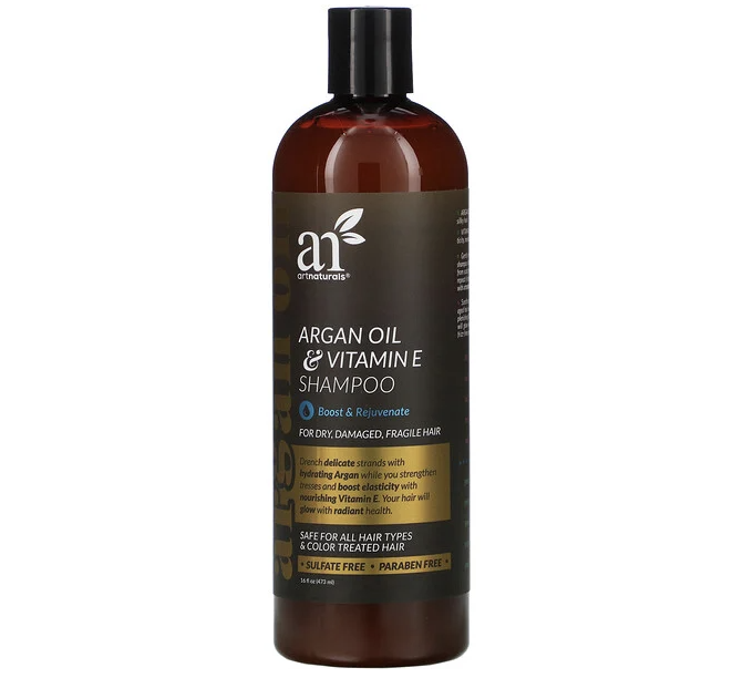 Artnaturals, Argan Oil & Vitamin E Shampoo. (PHOTO: iHerb Singapore)