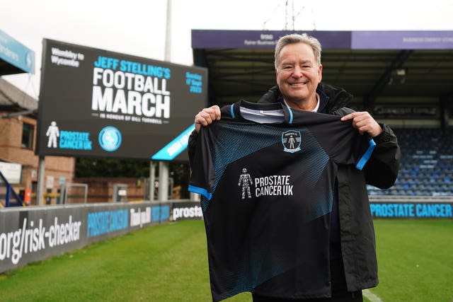 Jeff Stelling at Adams Park, Wycombe