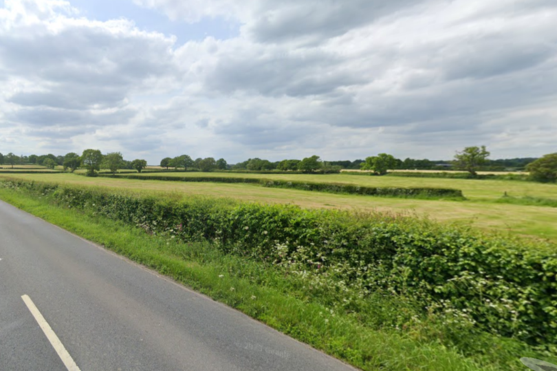 Proposed site of solar farm on B3109 Bradford Road in Rode