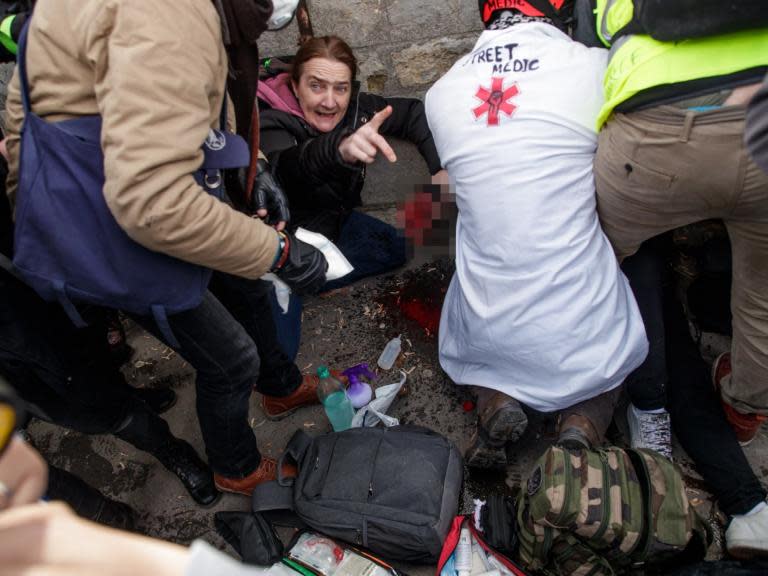 Yellow vest demonstrator injured by grenade as protesters try to storm French National Assembly