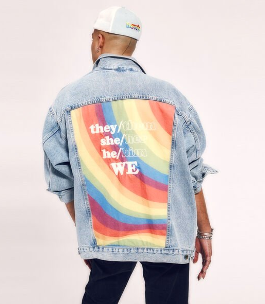 Levi's pride jacket for Sydney mardi gras