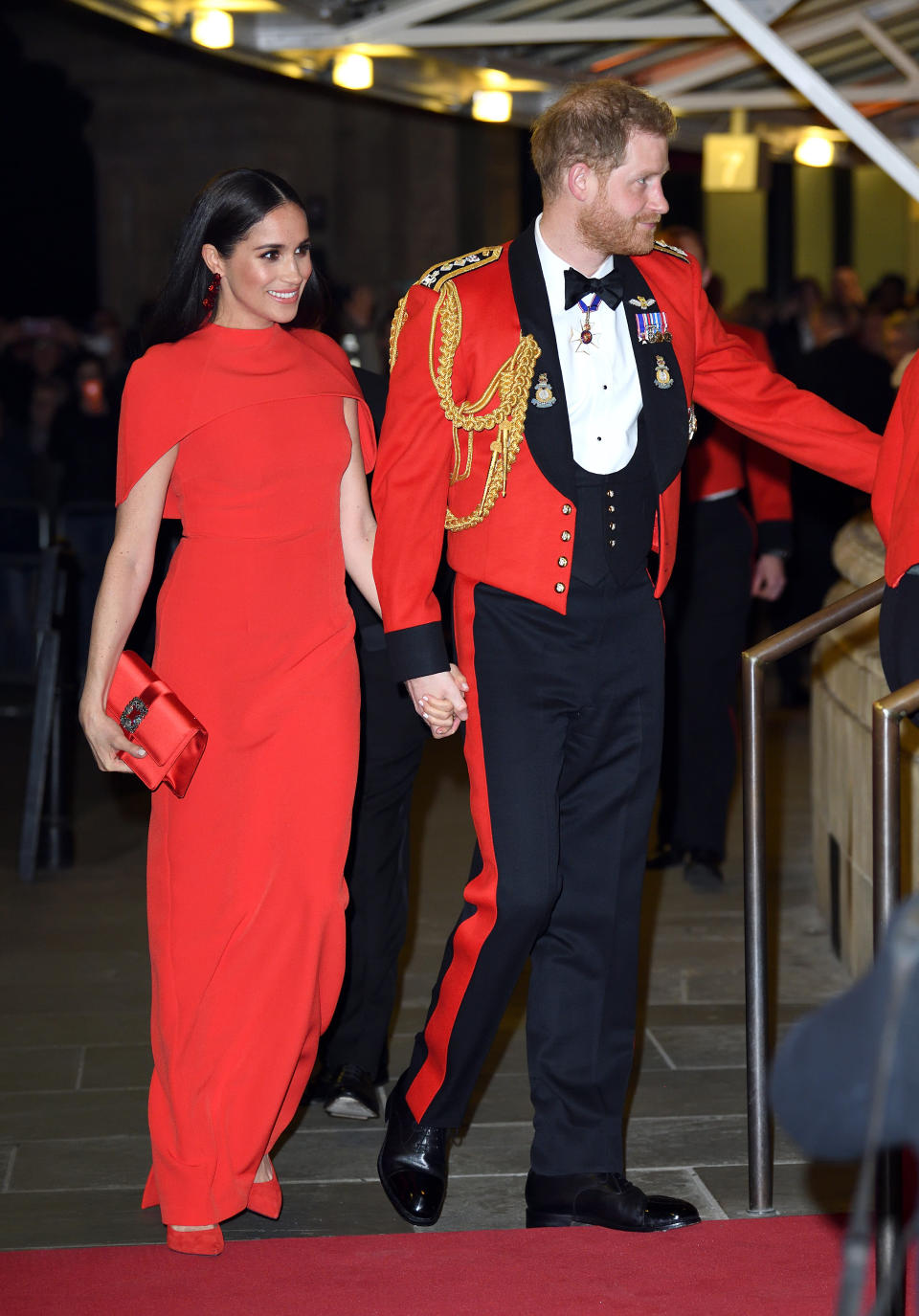 The Duke and Duchess of Sussex attend the Mountbatten Festival of Music at Royal Albert Hall on March 7 in London.&nbsp; (Photo: Karwai Tang via Getty Images)