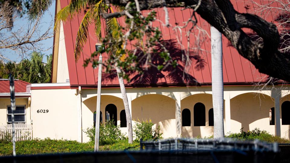 The sisters of the order of St. Clare lost their monastery on Fort Myers Beach to Hurricane Ian last fall. Photographed on Tuesday, Dec. 19, 2023. These are the structures behind the Church of the Ascension on Fort Myers Beach. The nuns have moved to Naples as they await a permanent home.