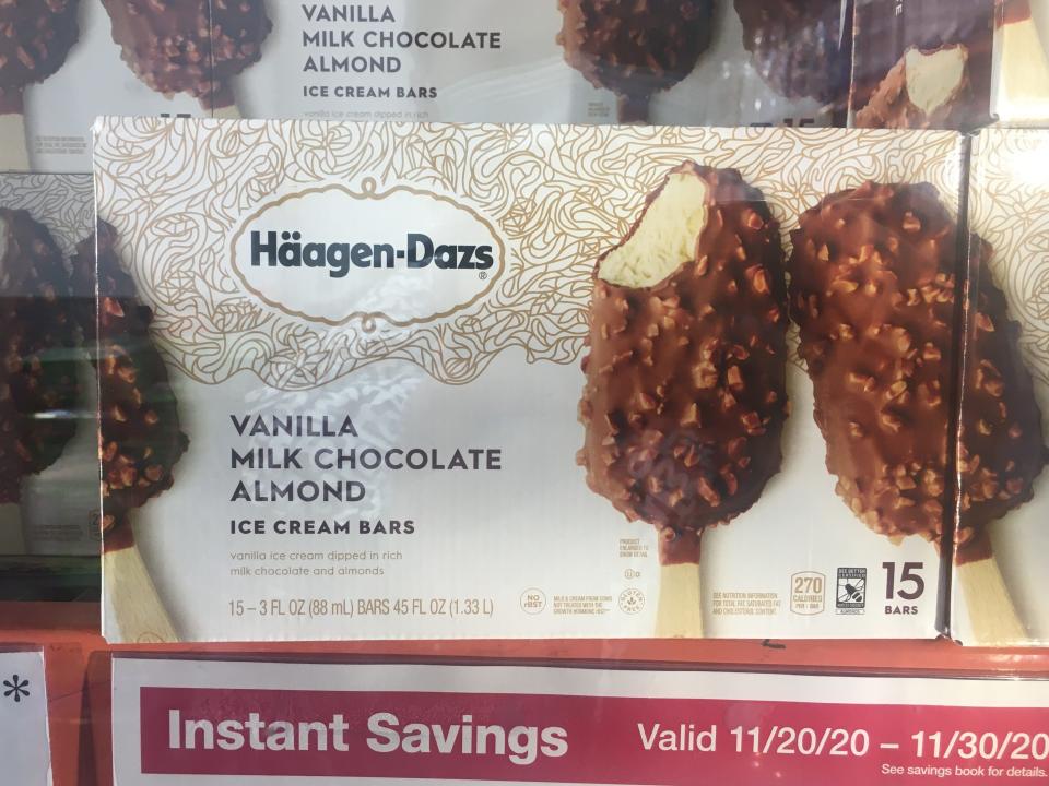 costco haagen dazs ice cream bars