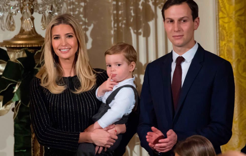 She was in attendance with her husband and young son. Source: Getty