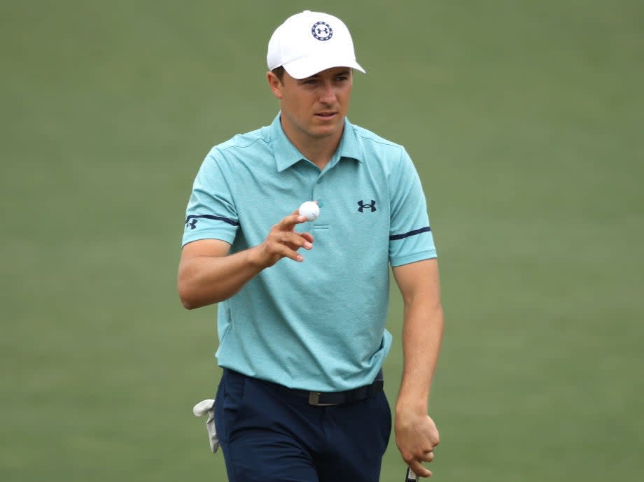 <p>Jordan Spieth is just two shots behind Justin Rose</p> (Getty Images)