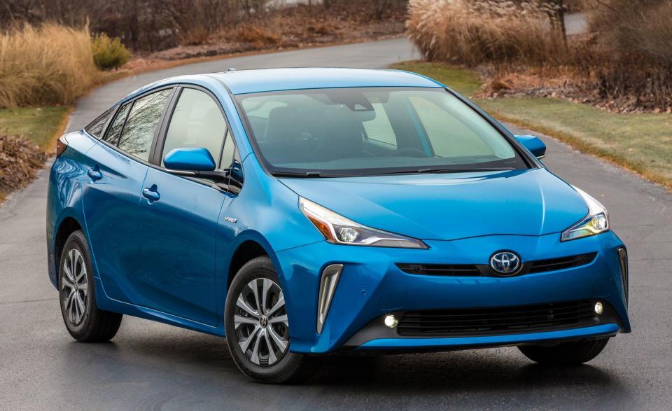 <p>A good set of winter tires, even fitted to a front-drive Prius, would bring greater traction benefits to stopping as well as going.</p>