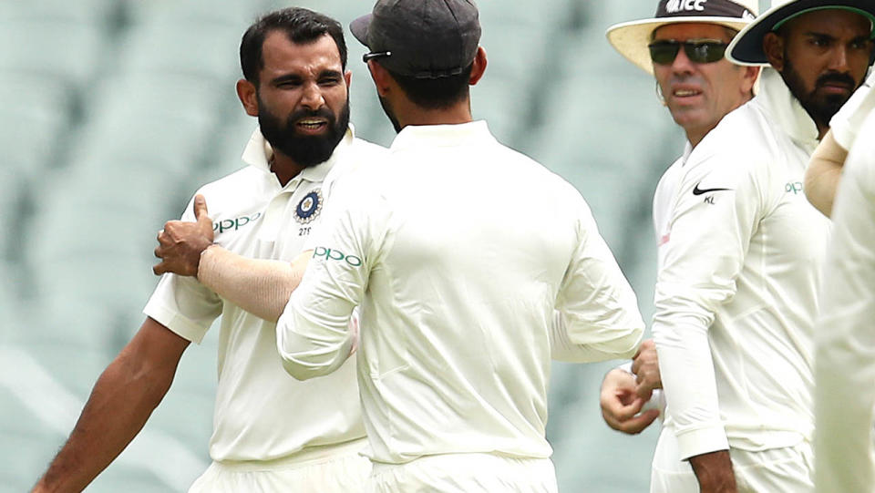 Mohammed Shami isn’t happy. (Photo by Ryan Pierse/Getty Images)