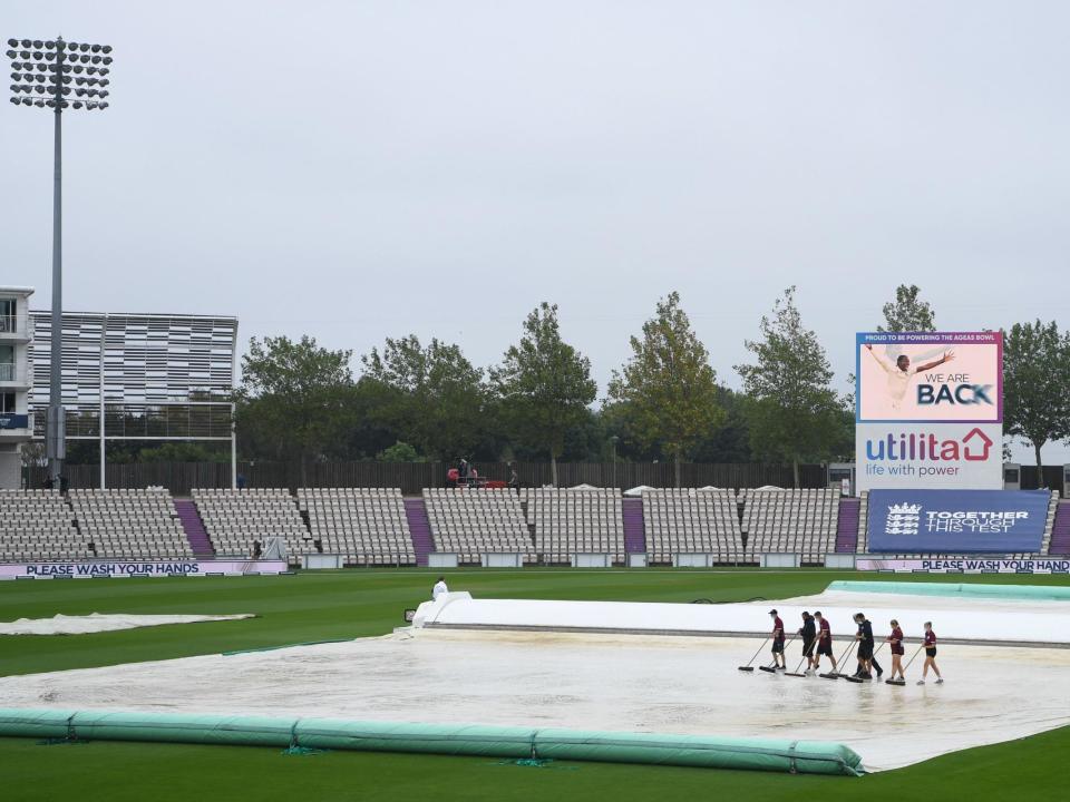 Play was abandoned without a ball being bowled on Saturday: Getty Images for ECB