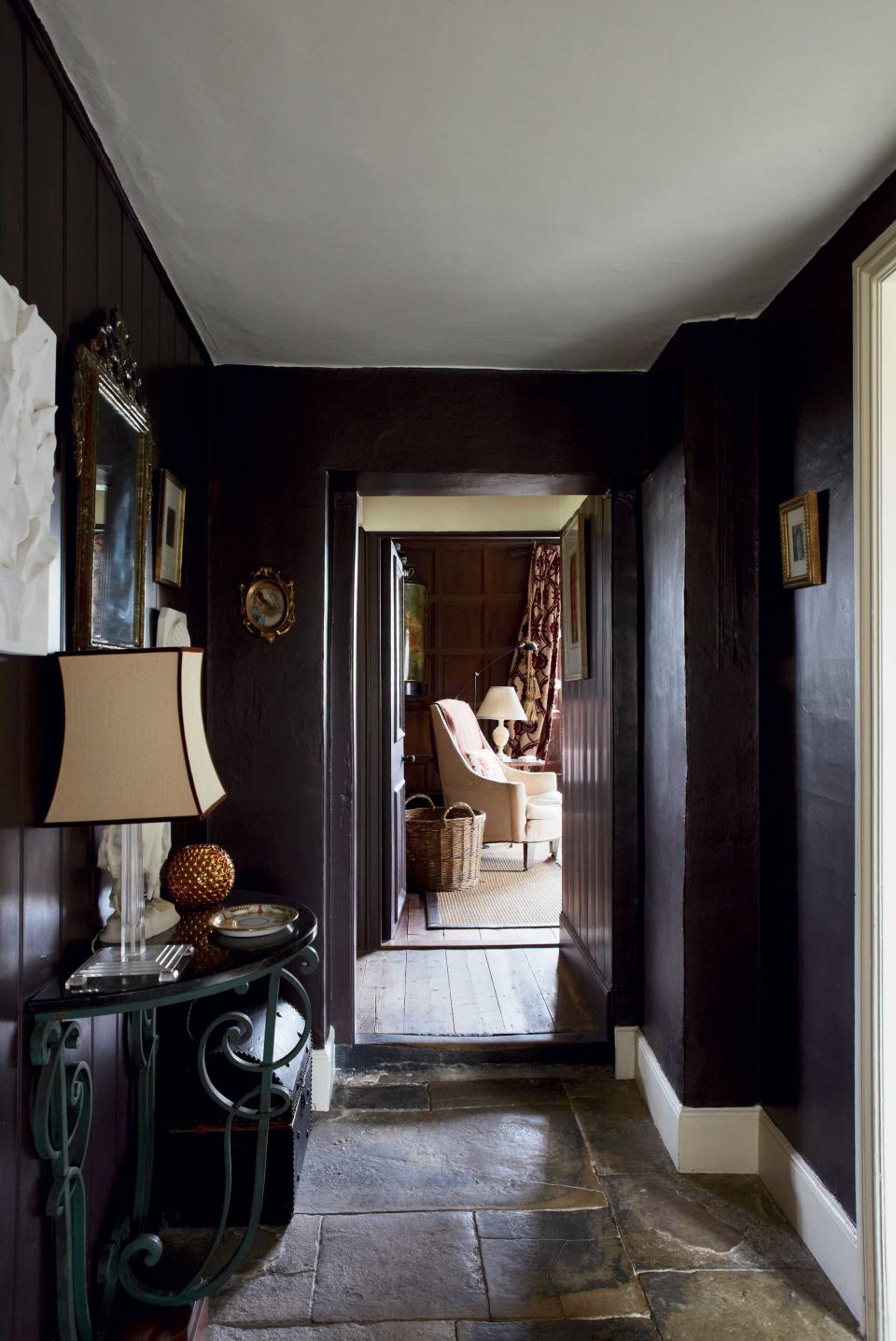 dark purple entryway