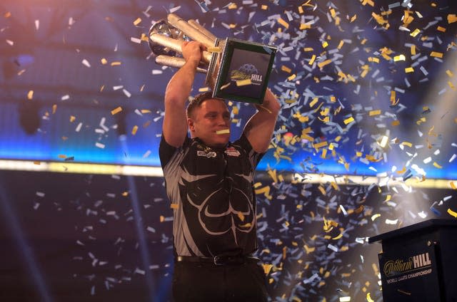 Gerwyn Price was crowned world champion in 2021