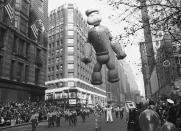 <p>The balloons used to be released intentionally post-parade, with specific valves even being introduced in 1929 so they could float for days before landing. A monetary reward and gifts were given to those who returned the deflated balloons to Macy's (they were fitted with return labels). According to TIME magazine, the tradition was discontinued in 1932 after a balloon interfered with a passing plane in 1932, causing it to tailspin.</p>