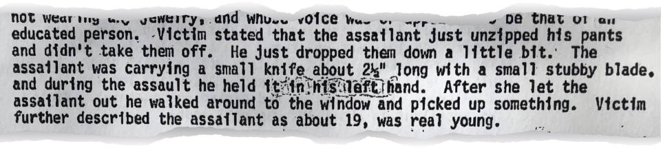 Details from the report of the Virginia State Police special agent's November 1979 report.