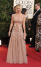 Golden Globes 2013: Kaley Cuoco wore nude Zuhair Murad on the night © Getty