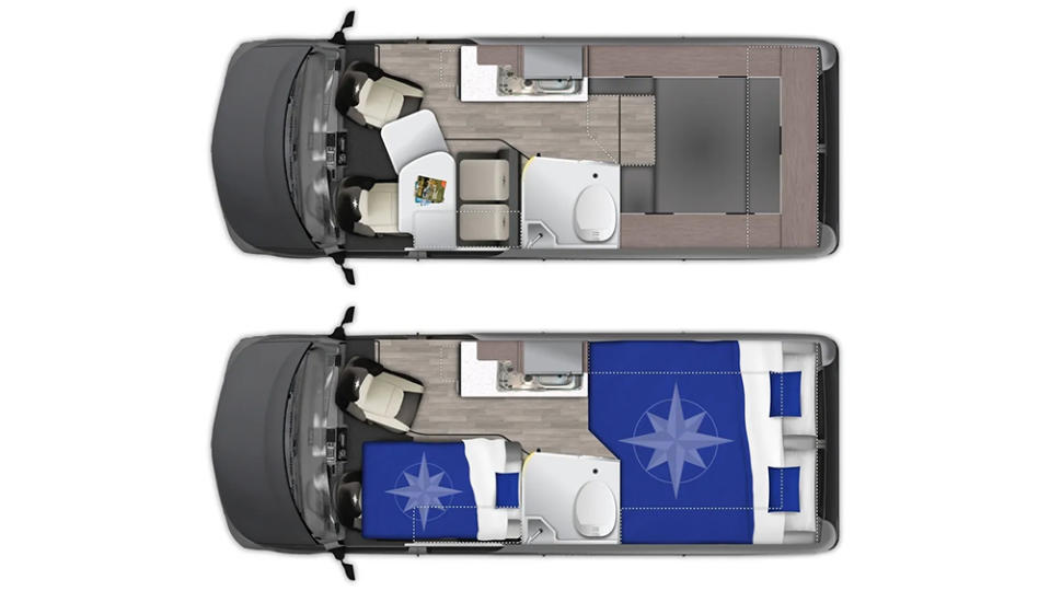 The Westfalia Wave's European-style layout