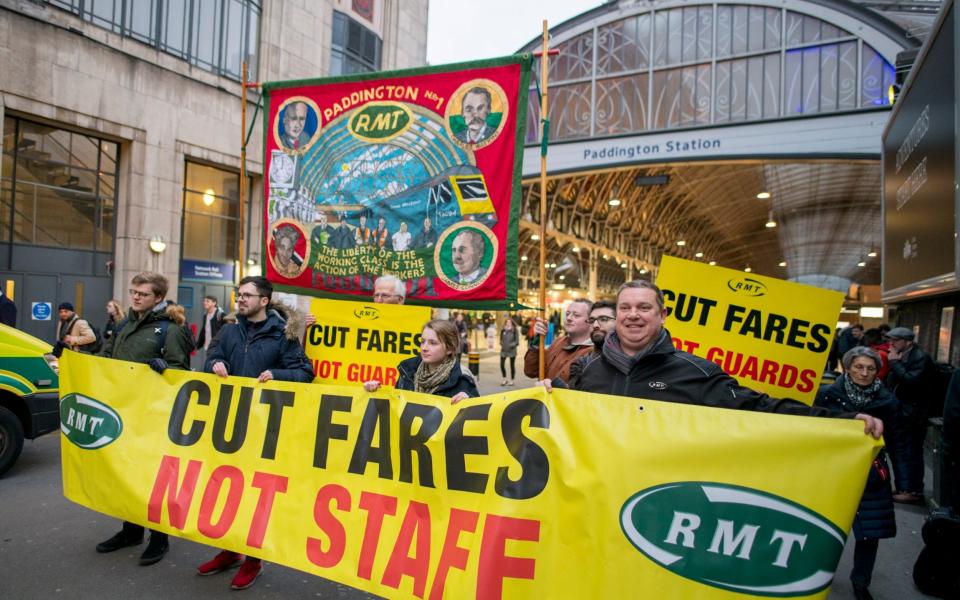 Rail strikes trains - Geoff Pugh