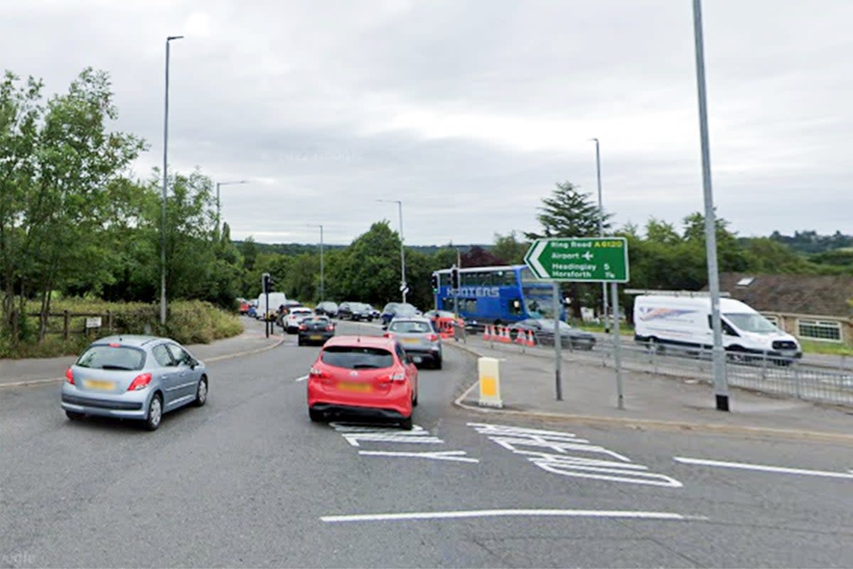 A stretch of the A6120 near Leeds, West Yorkshire, where a four-month-old boy was killed in a collision  (Google)
