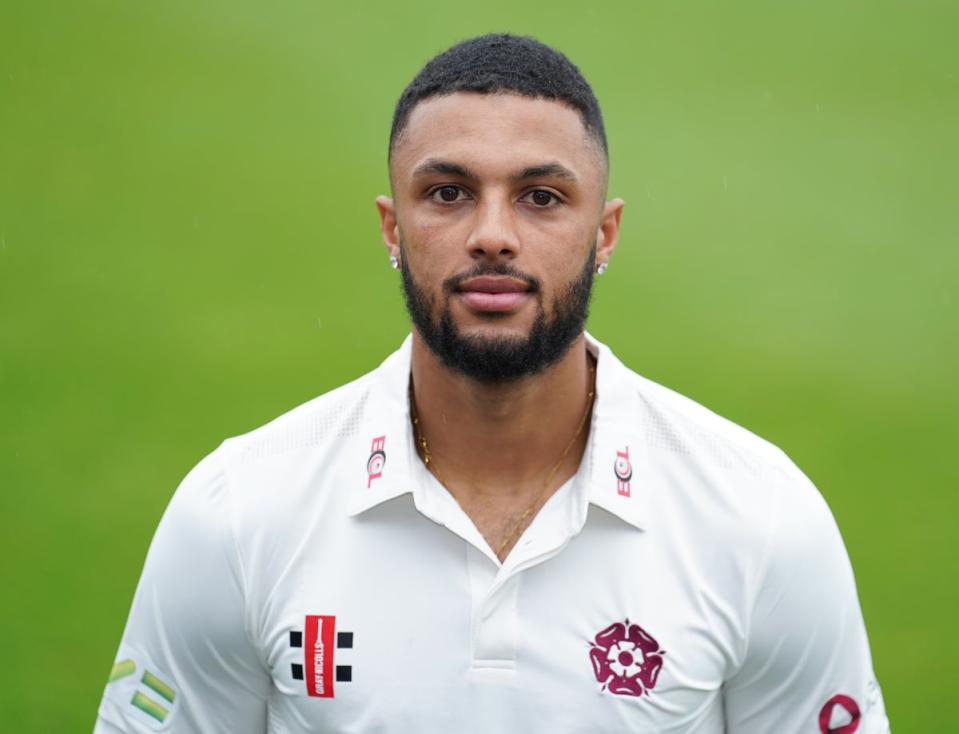 Emilio Gay hit a century as Northamptonshire enjoyed a fine opening day against Surrey (Mike Egerton/PA) (PA Wire)