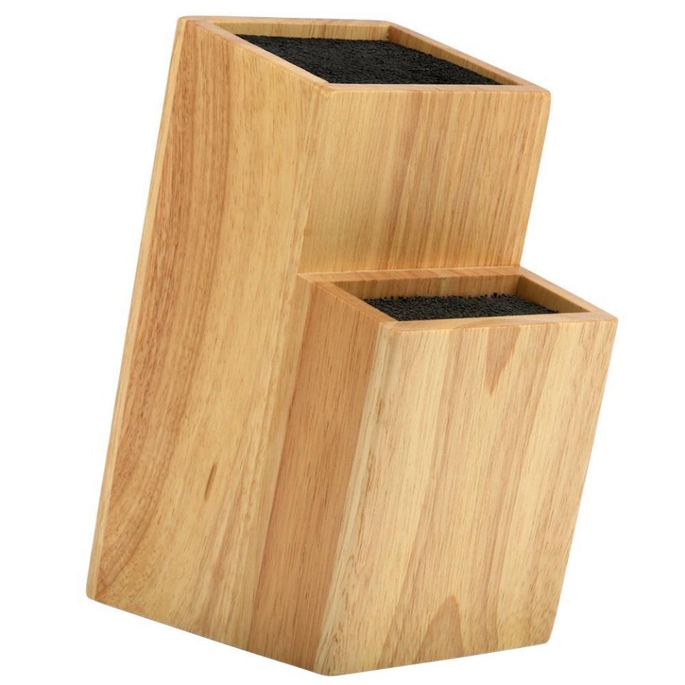 Mantello 2 Tier Universal Wood Knife Block