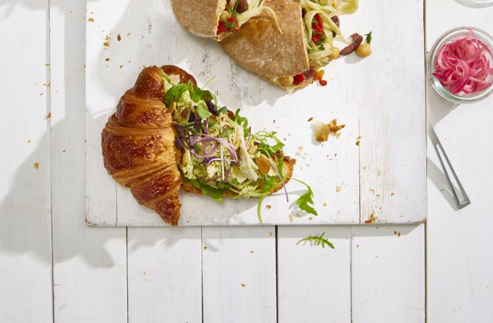 Pesto Chicken Salad Croissants