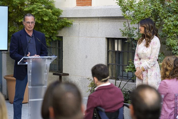 Bertín Osborne y Fabiola Martínez en un acto de su fundación