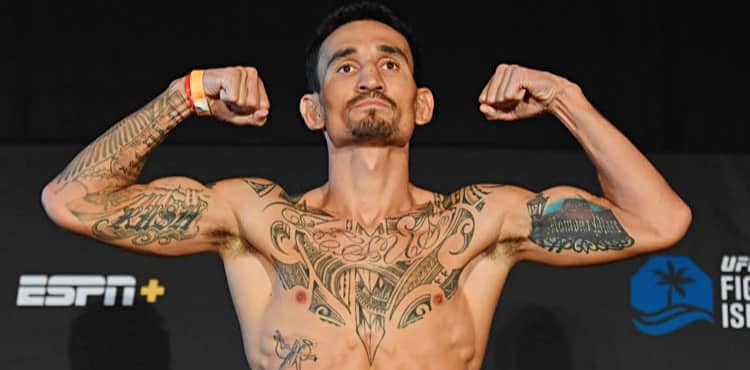 Max Holloway UFC Fight Island 7 weigh-in